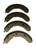 Brake Shoe Set, MG TD TF