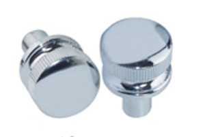 Polished Chrome Valve Cover Knurled Nut Set