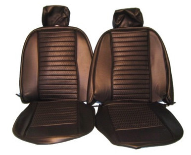 Seat Cover Kit, Black Vinyl TR6 73 to 76