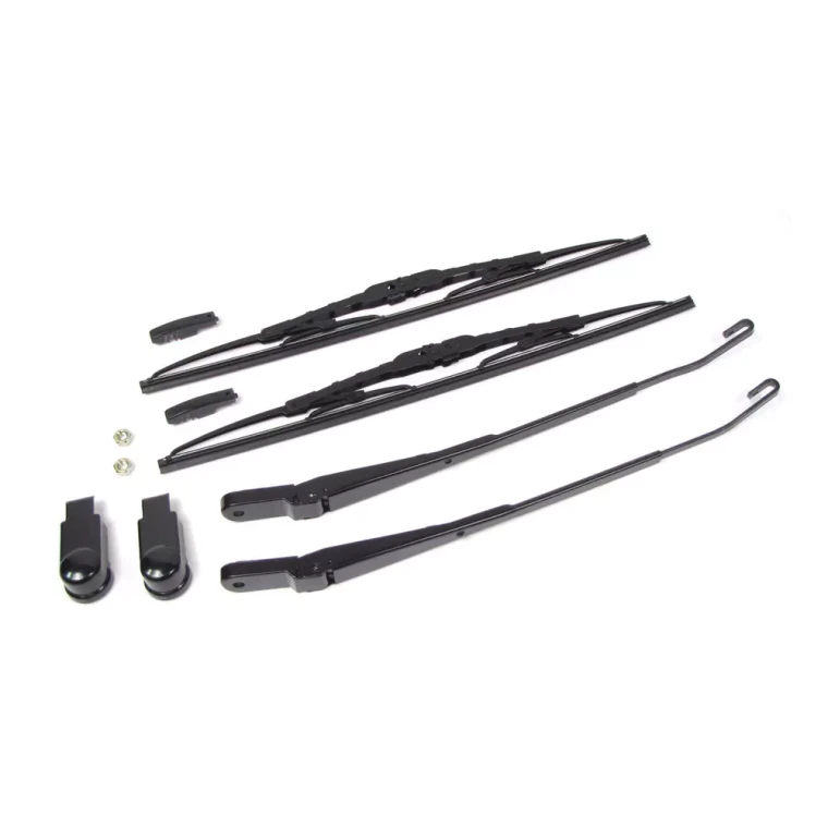 Wiper Arm And Blade Upgrade Kit, Land Rover Discovery I Arms Retrofitted For Discovery Series II, Includes Front Pair Of Standard Wiper Blades
