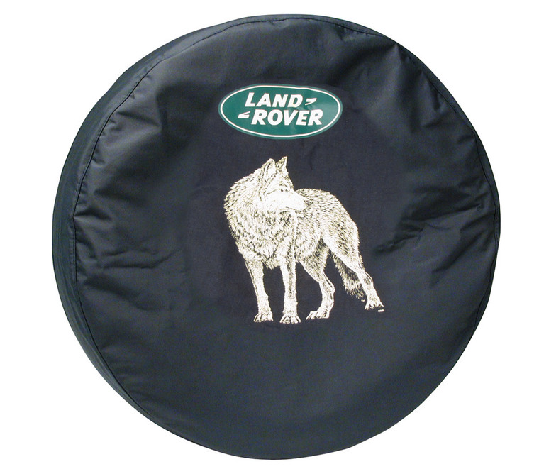 Wheel Cover For Spare Tire With Land Rover Logo (Wolf Design) (LRN50235G)