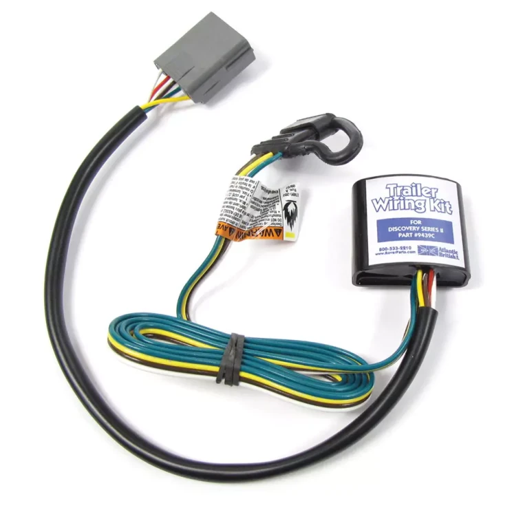 Trailer Wiring Kit By Atlantic British, Flat-4, YWJ500120, For Land Rover Discovery Series II