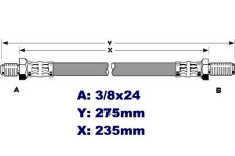 Brake Hose Jag 3.8 Sedan OE