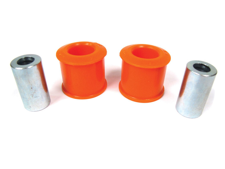 Outer Watts Linkage Polyurethane Bushings By Polybush, Pair, Orange Standard Firmness, For Land Rover Discovery Series II (RGX100970POLYO )