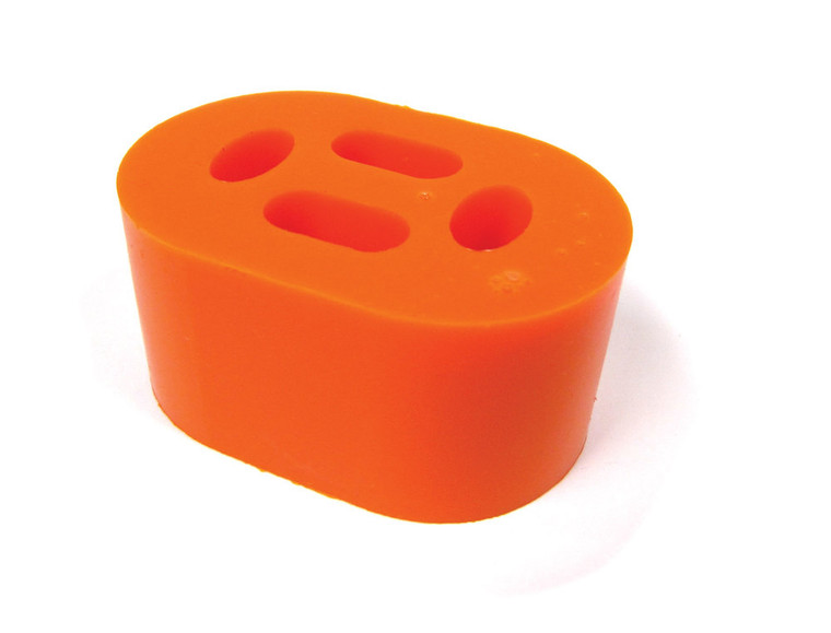 Polyurethane Exhaust Hanger By Polybush ESR3172, Orange Standard Firmness, For Land Rover Discovery Series II, Defender 90, And Range Rover P38 (ESR3172POLYO )