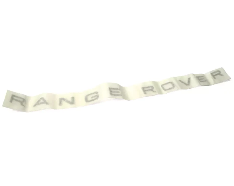 Silver "Range Rover" Tailgate Decal For Range Rover 4.0 / 4.6 (P38) 1995 - 2002