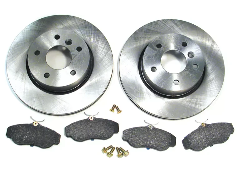 Front Brake Rebuilding Kit With Ferodo Pads And Standard Rotors For Range Rover P38