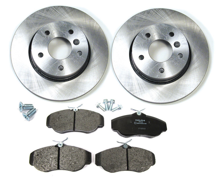 Front Brake Rebuilding Kit For Range Rover P38, Includes Brake Rotors, Pads And Brake Locator Screws