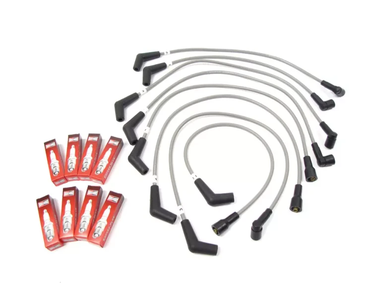 Spark Plug And Ignition Wire Service Kit For GEMS Engines, Includes Champion RN11YC4 Plugs, On Land Rover Discovery I, Defender 90 And Range Rover P38