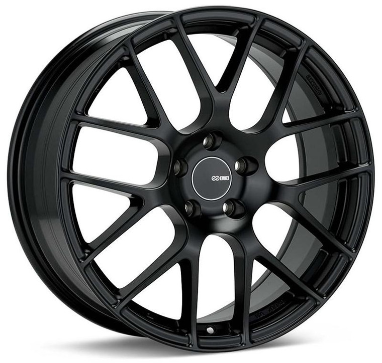 Enkei Raijin 18x8.5 38mm Offset 5x114.3 Bolt Pattern 72.6 Bore Diameter Black Wheel main image 1