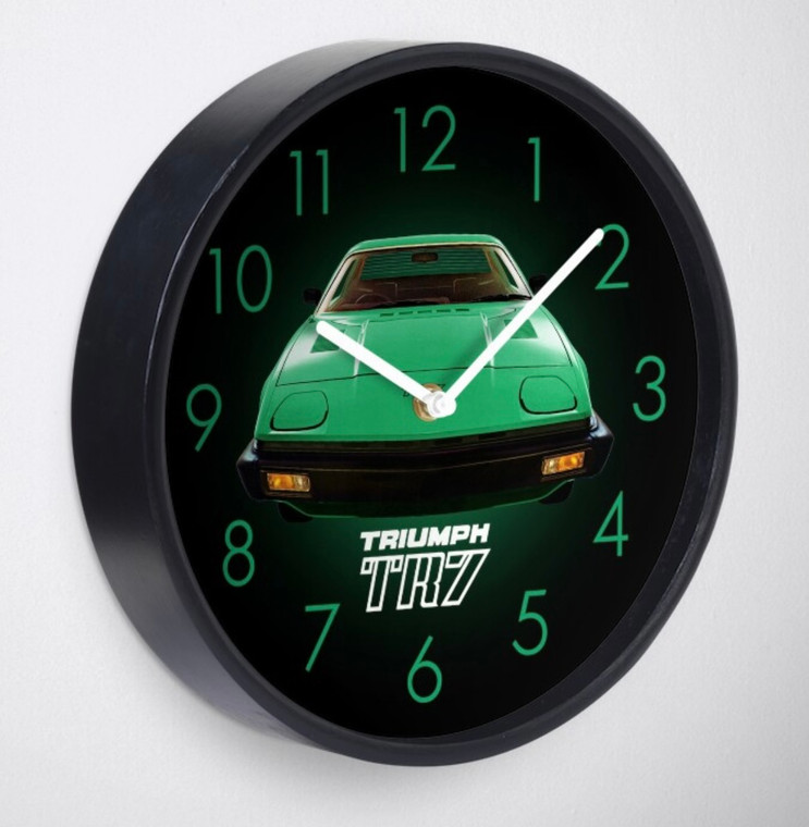 Triumph TR7 Java Green Clock 