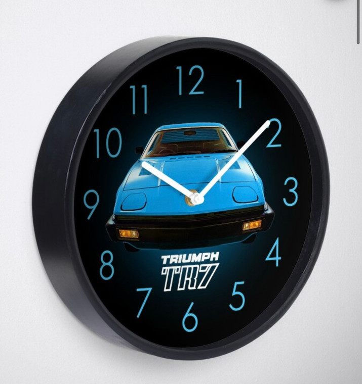 Triumph TR7 Blue Clock