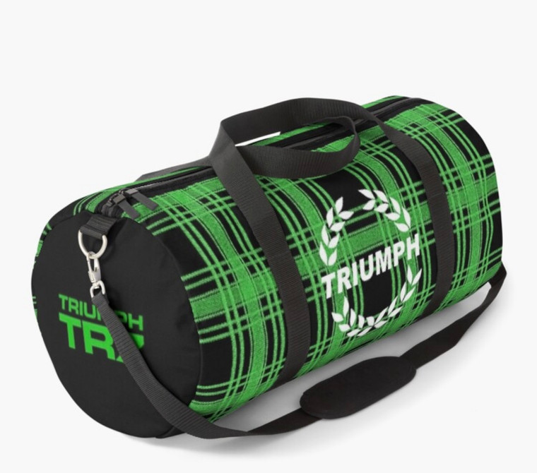 Triumph TR7 Tartan Green Duffle Bag