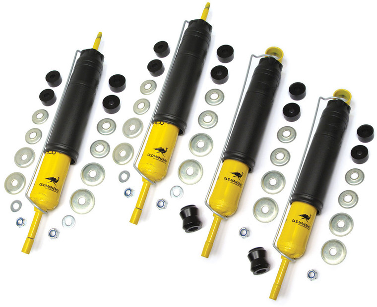 Shock Absorber Kit, Front And Rear, Nitrocharger Sport By Old Man Emu / ARB, For Land Rover Discovery 1, Defender 90 And 110, And Range Rover Classic