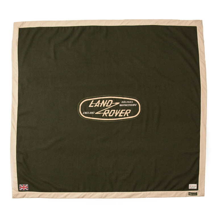 Land Rover Heritage Collection Blanket, Wool Rich Blend, Olive, LRHC65