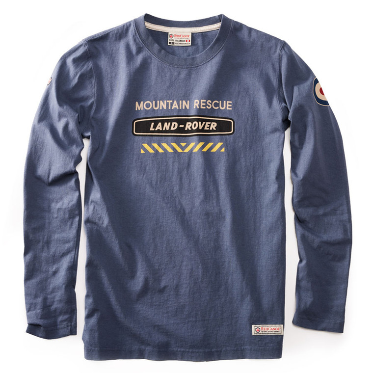  Land Rover Heritage Classic Logo Mountain Rescue Long Sleeve T-Shirt ,LRHC105