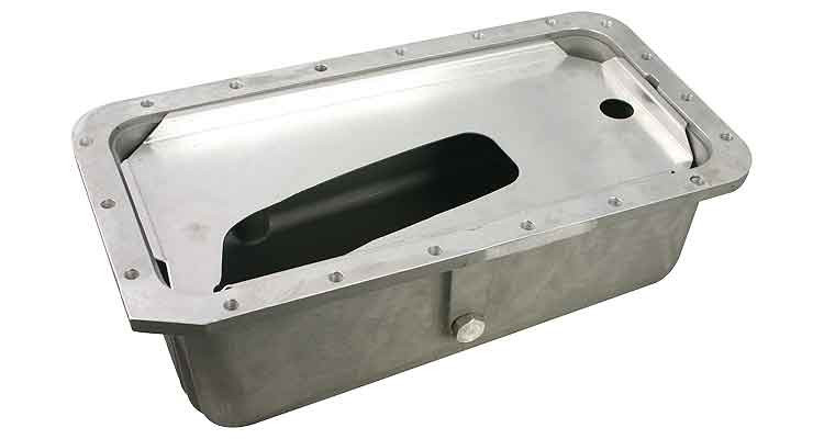 Oil Pan Alloy Finned TR3 to TR4A