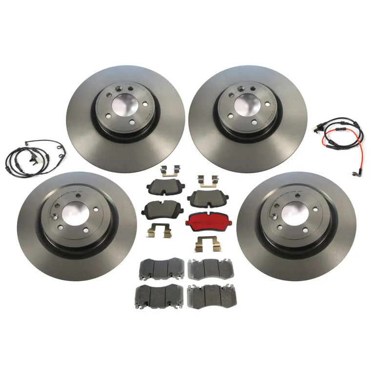 Brake Rebuild Kit, Front And Rear, Brembo Prime Line, Includes Brembo Rotors, Brembo Pads, And Brake Wear Sensors, For Range Rover Full Size L405 And Range Rover Sport Supercharged ,8889BREM