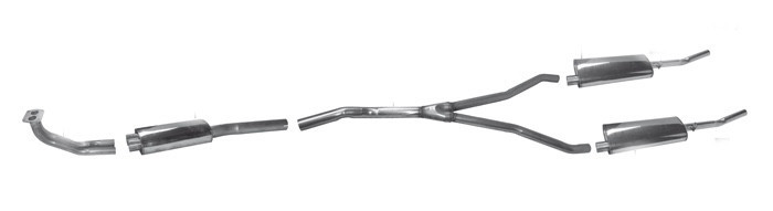 Exhaust System Stainless Dual TR4A IRS