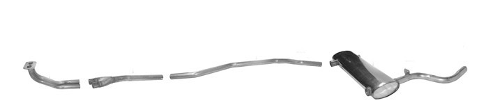 Exhaust System Stainless TR4A IRS