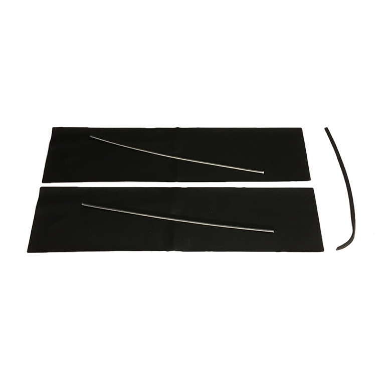Door Capping Covering Set Black Complete MGB 77 to 80