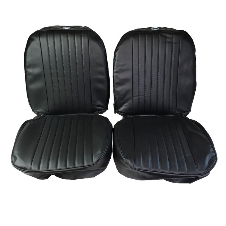 Seat Cover Kit Major MGB 70 to 80 Black w/ White Piping
