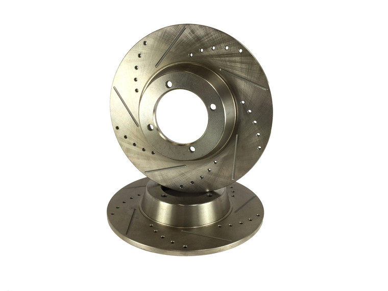 Brake Rotor Set Drilled and Slotted MGA