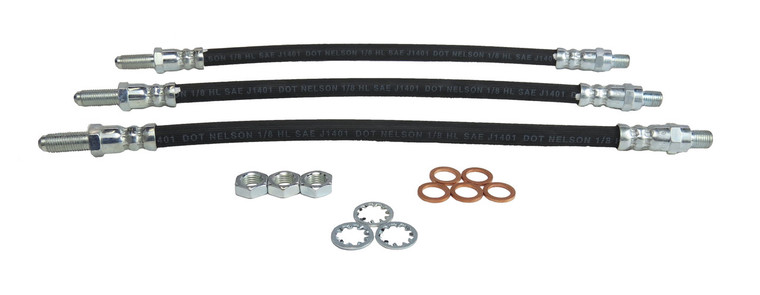 Brake Hose Kit Complete TR3 to TR4
