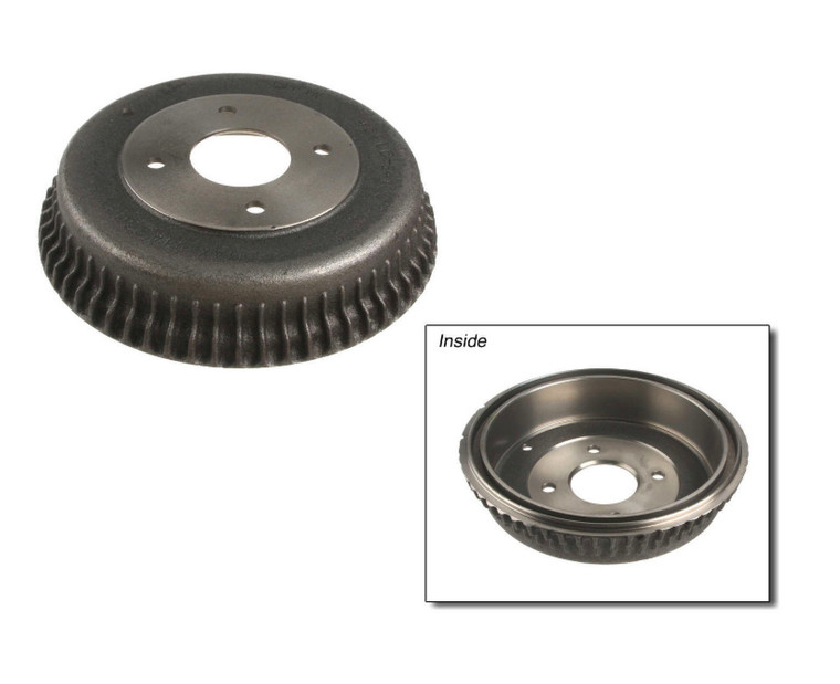 Brake Drum Rear Finned 9 Inch TR4A to TR6