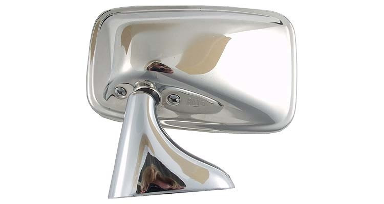 Mirror Left Flat Glass Polished MGB 1974 to 1980
