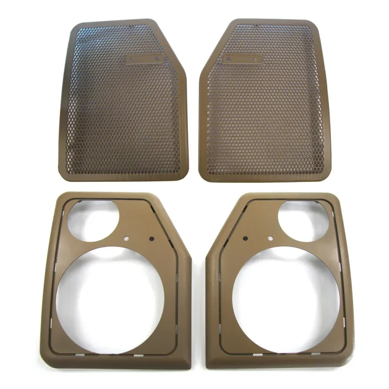 Stereo Speaker Cover Grilles And Housing Frames Kit, Pair, For Range Rover Classic 1995