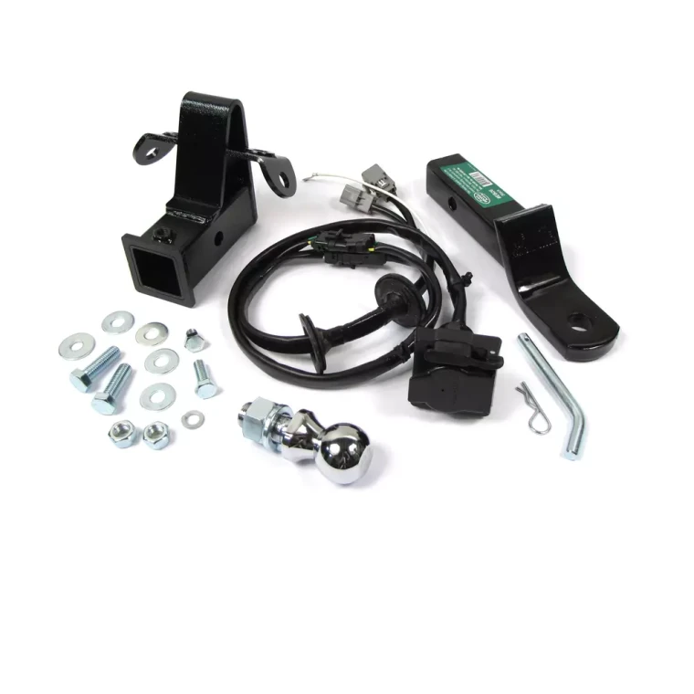 Tow Hitch And Trailer Wiring Package For Land Rover LR3, Includes 2-Inch Class 3 Bolt-On Hitch Receiver, Trailer Wiring Kit With Flat-4 And 7-Way Connectors, 2-Inch Tow Ball, 2-Inch Drop Ball Mount And Pin And Clip