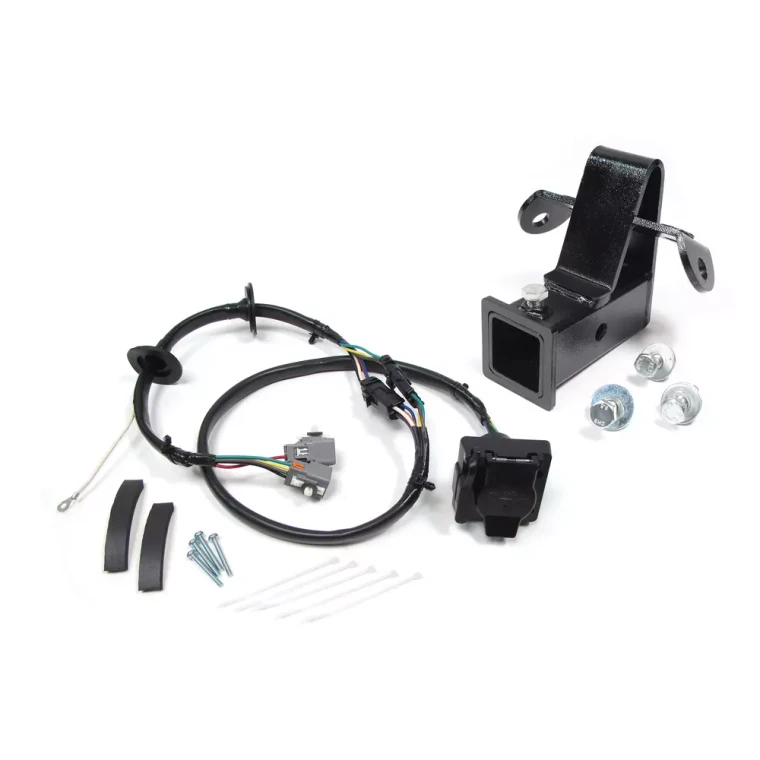 Trailer Wiring And Towing Kit, 2-Inch Class 3 Bolt-On Trailer Hitch And Wiring Harness With Flat-4 And 7-Way Connectors For Land Rover LR4
