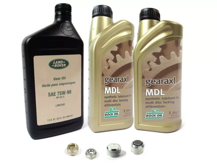 Differential Service Kit, Front And Rear, For Range Rover Full Size 2010 - 2012 (For Electronic Differential Vehicles), Includes Fluid And Replacement Plugs