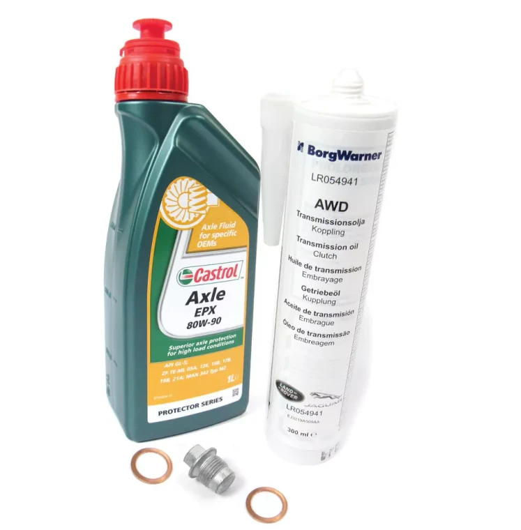 Rear Differential Service Kit, Includes 80-W90 And On-Demand Coupling Fluid As Well As Replacement Plug With Seal, For Land Rover LR2 And Range Rover Evoque