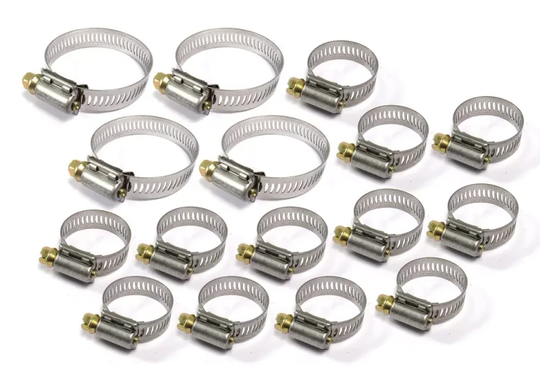 Worm Gear Hose Clamp Kit, Engine Cooling System, For Land Rover Discovery 1, Defender 90 And 110, And Range Rover Classic