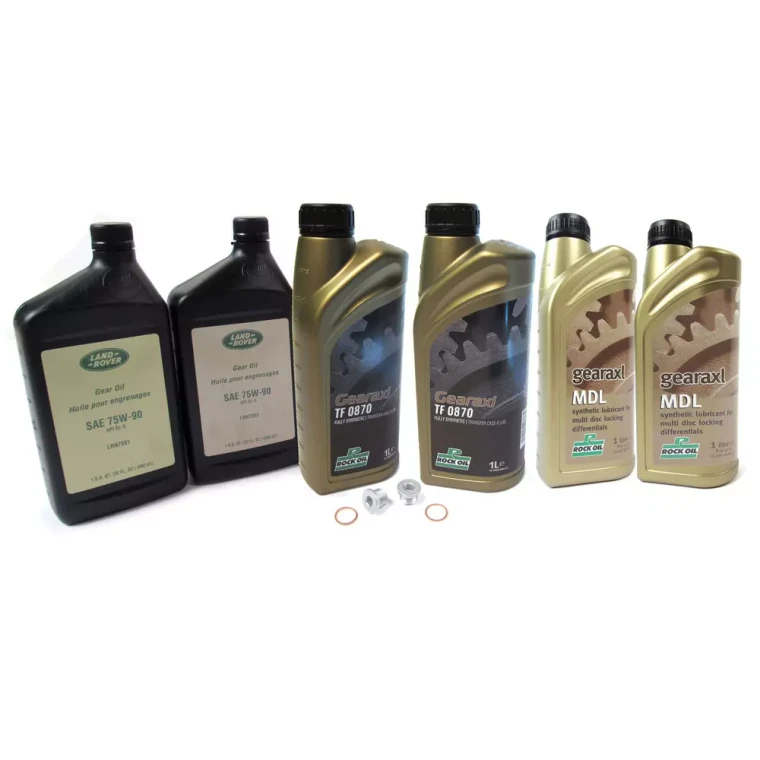 Differential And Transfer Case Fluid Service Kit, Replacement Fluid For Land Rover LR3 And LR4 (With Rear Electronic Differentials)