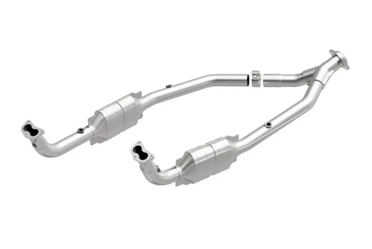 Catalytic Converter Y-Pipe MAG49720, Uprated Stainless Steel Version By MagnaFlow, Direct-Fit OEM Grade, EPA-Compliant, For Land Rover Discovery Series II