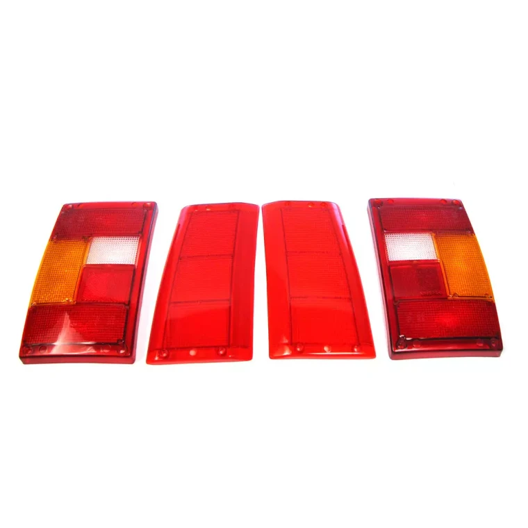 Rear Tail Lamp Lens-Only Kit, 4-Piece Set, For Range Rover Classic, 1987 - 1995