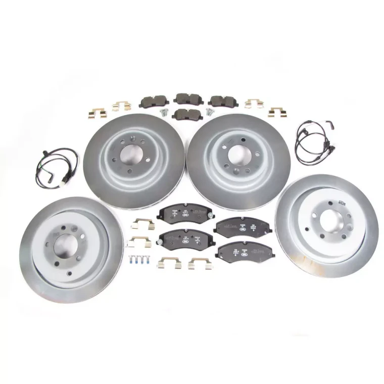 Brake Rebuild Kit, Front And Rear With Genuine Rotors And Pads For Land Rover LR4 (From Vin # AA547441 On)