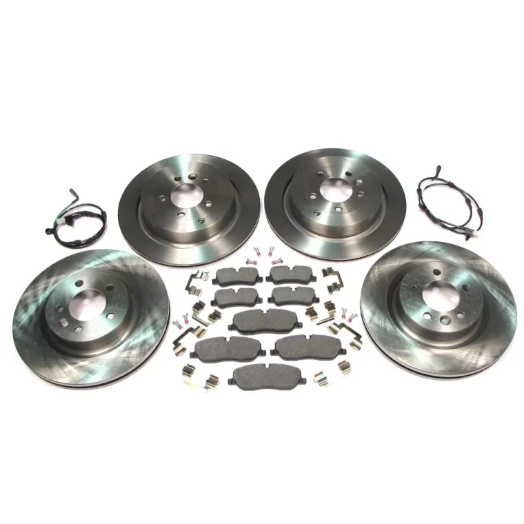 Brake Rebuilding Kit, Front And Rear, For Land Rover LR3 With V8, 2005 - 2009, Includes Standard Rotors, Textar Pads, Brake Wear Sensors, And Pins And Clips