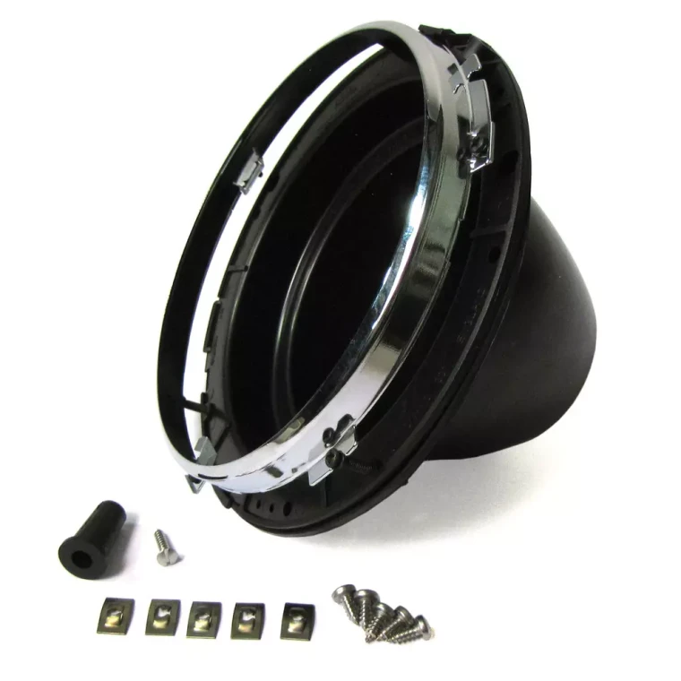 Headlight Replacement Bowl And Mounting Kit, Plastic, For land Rover Series 2, 2A, And 3