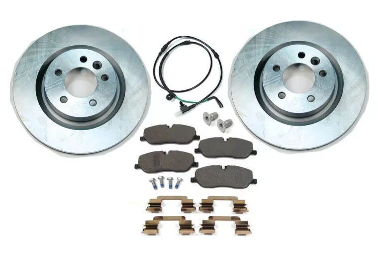 Front Brake Rebuilding Kit For Land Rover LR3 V8, Includes Genuine Pads, Standard Rotors, Brake Wear Sensor And Pins With Clips