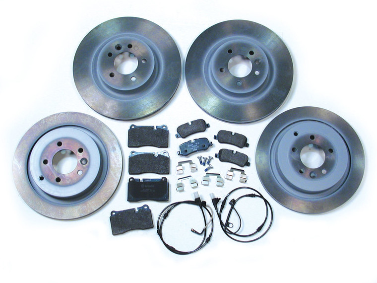 Genuine Brake Rebuild Kit Front And Rear, Includes Genuine Pads, Genuine Rotors, Wear Sensors And Retainers, For Range Rover Sport Supercharged