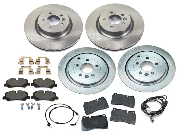 Brake Rebuild Kit, Front And Rear, For Range Rover Sport, 2007 - 2009, Includes Genuine Pads, Standard Rotors, Wear Sensors, And Retainer Springs