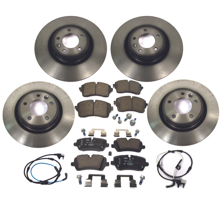 Brake Rebuild Kit Front And Rear, Genuine Rotors And Pads, For Range Rover Full Size V6 3.0L Supercharged (See Fitment Years)