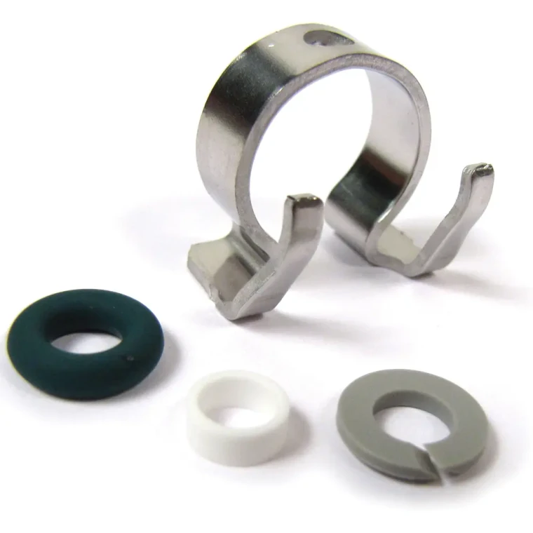 Fuel Injector Repair Kit LR037089, Includes O-Ring, Teflon Seal And Retainer For One Injector, 8 Required Per Vehicle, For Land Rover LR4, Range Rover Sport, And Range Rover Full Size (See Fitment Years)