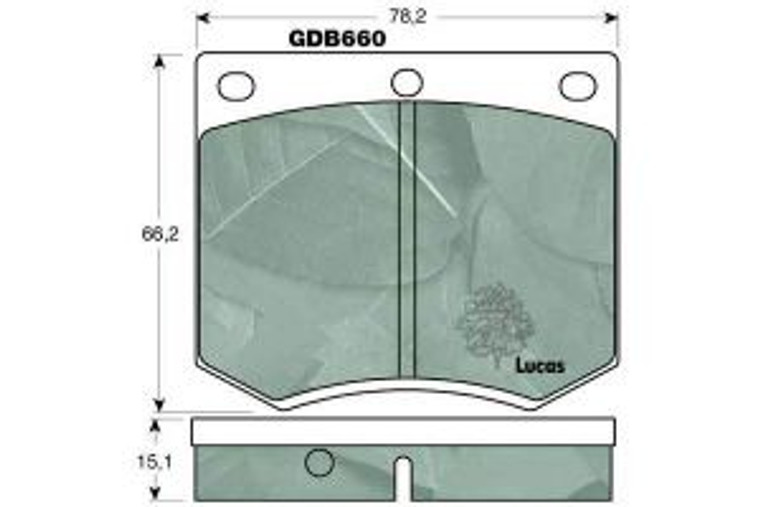 Brake Pads Ceramic 16PB Caliper, GDB660