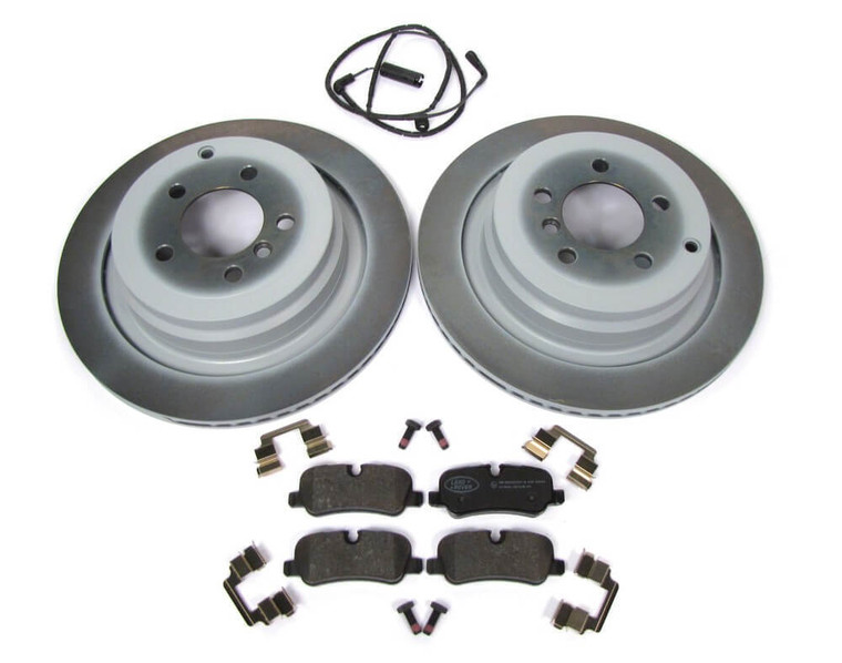 Genuine Rear Brake Building Kit For Range Rover Full Size L322, 2006 - 2009, Includes Genuine Pads With Retainer Springs, Rotors And Wear Sensor
