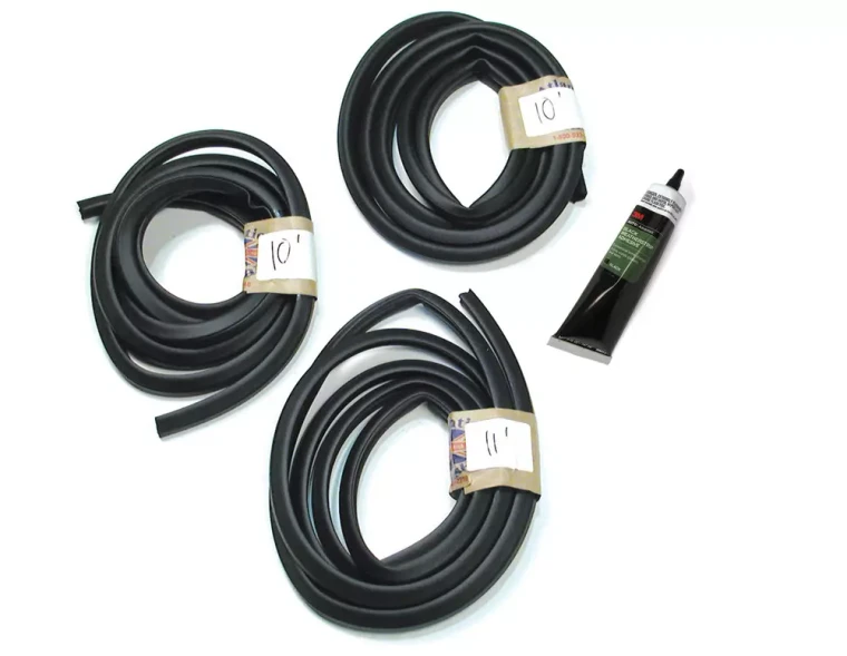 Weatherstrip Kit For Land Rover Series 1, 2, 2A And 3, 88-Inch Models, Includes 31 Feet Of Seal Strips And Adhesive